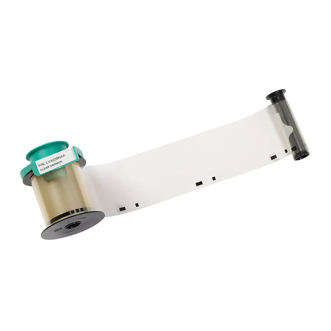 Clear varnish ID card printer ribbon roll for Evolis printer supplies