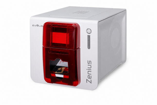 Evolis Zenius Single Sided ID Card Printer w/ Omnikey 5122 Smart Card and Contacless Encoder - ZN1H0OMNRS