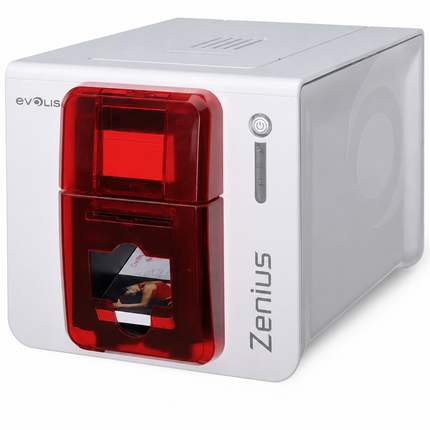 Evolis Zenius Single-Sided ID Card Printer w/ Evolis Elyctis Smart Smart Card Encoder - ZN1H0G00RS