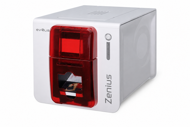 Evolis Zenius Single-Sided ID Card Printer w/ Evolis Elyctis Smart Smart Card Encoder - ZN1H0G00RS
