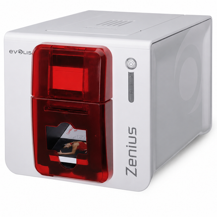 Evolis Zenius Single-Sided ID Card Printer w/ Evolis Elyctis Dual Smart Card and Contactless Encoder - ZN1H0HLBRS