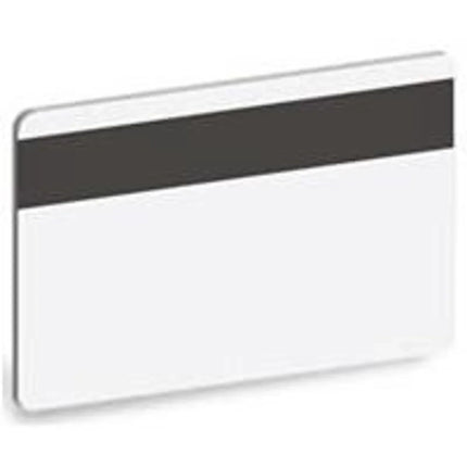Blank white magstripe card with black magnetic stripe for ID card printing