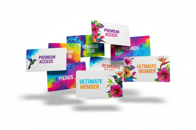 Plastic Business Cards - 20 mil White PVC